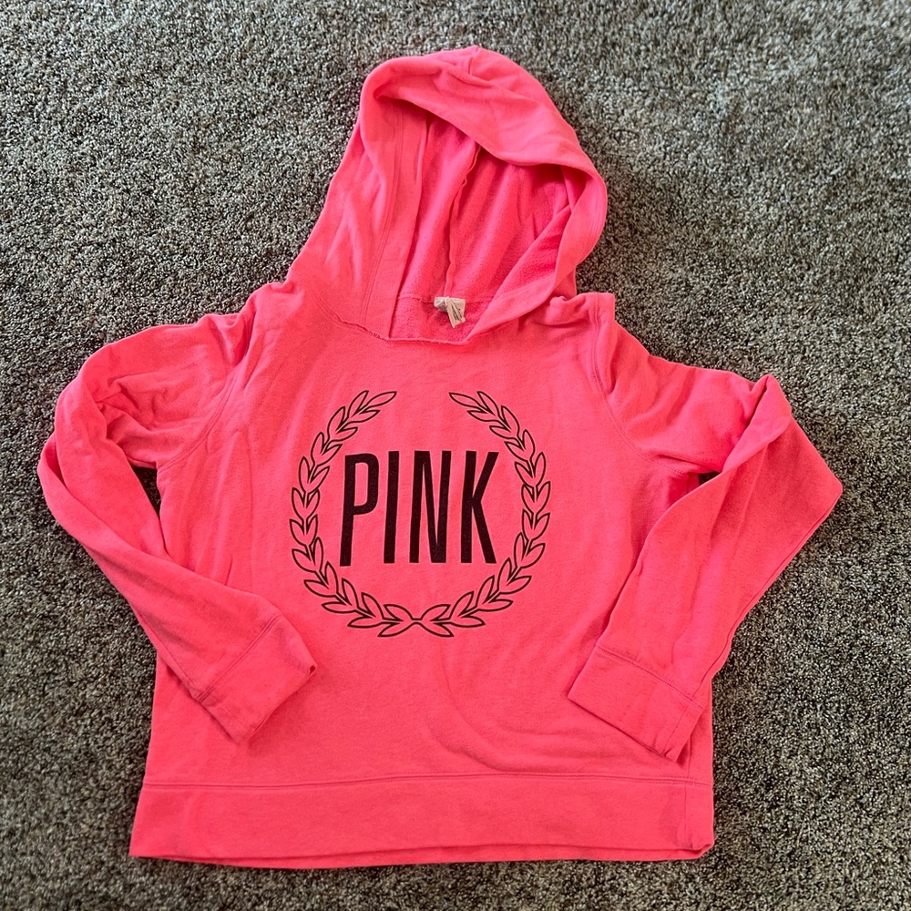 PINK pullover sweatshirt (size large)